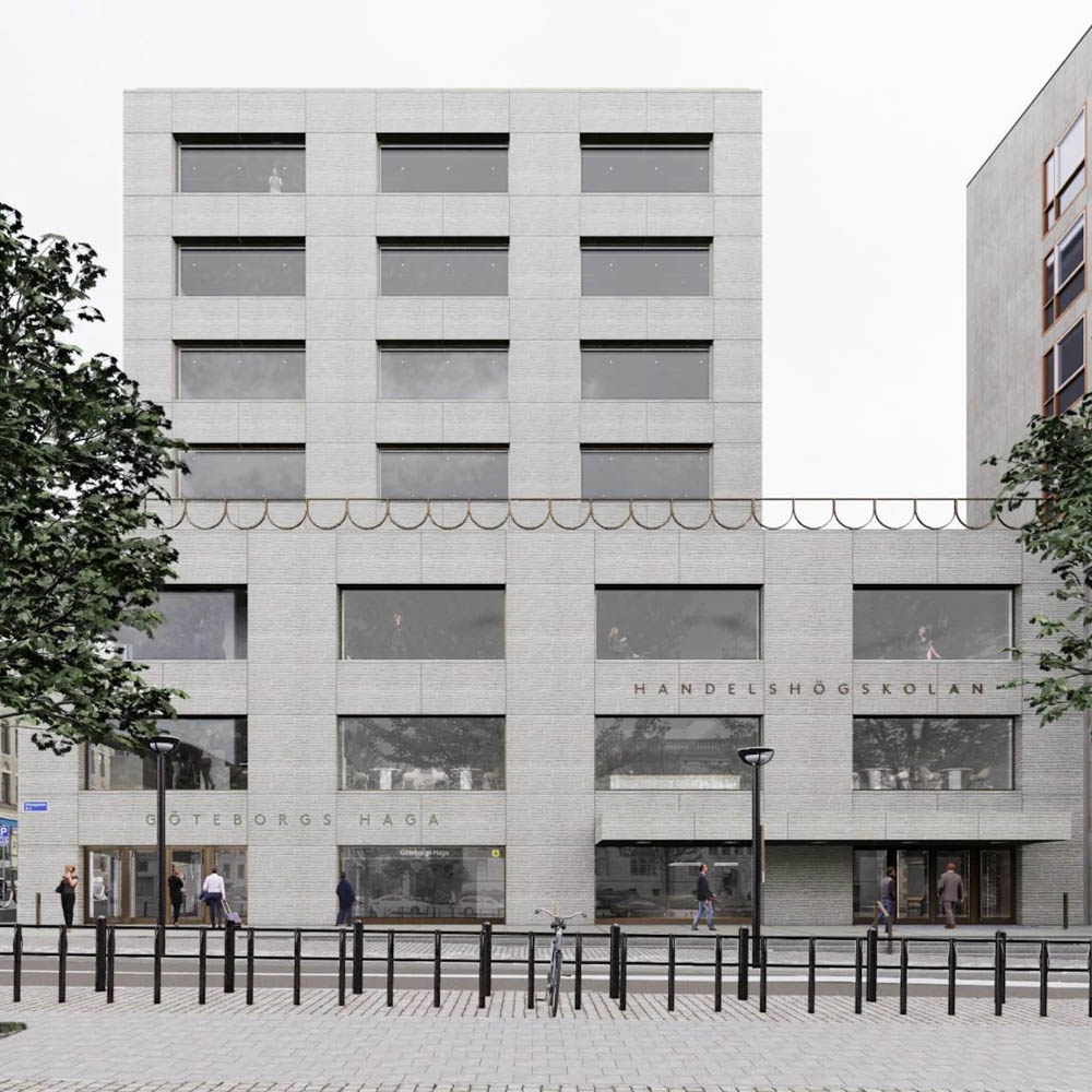 Handelshögskolan glaspartier
