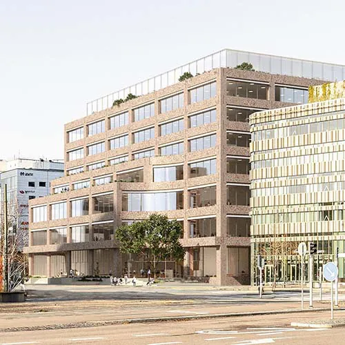 Amphitrite, Link, Skandinaviska, glasfasader, fasadglas